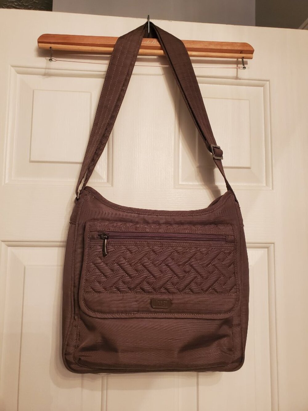 Lug Hopscotch Women's Brown Quilted Shoulder Bag nwot